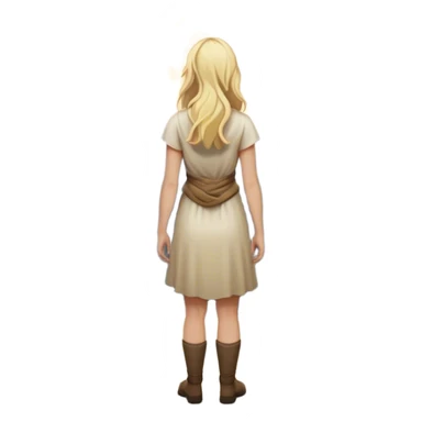 A blonde woman stands at a mountain crossroads, her back turned as she contemplates two trails—one illuminated, symbolizing response, and one shrouded in darkness, representing reaction. with hands on chest sticker