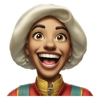 Laughing Jasmine race driver in Uncle Scrooge style, oil paint, mysterious eyes, intricate lips, masterpiece pose, odd perspective, beautiful, desirable, logical sticker