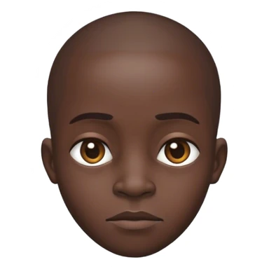 Big headed African  sticker