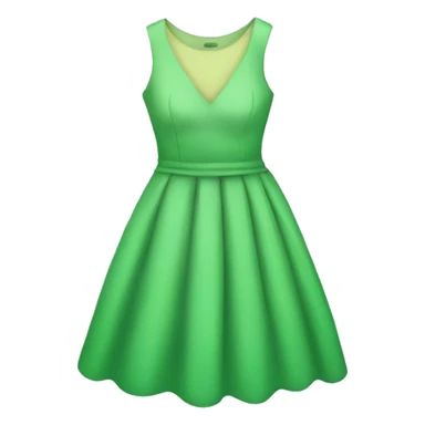 Green dress sticker