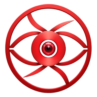 Eye-catching logo for MedSignal, red pulse cutting through geometric forms forming the letters ‘AI’, glowing red highlights with smooth, modern lines, clean white background, powerful and memorable for a tech-forward healthcare brand sticker