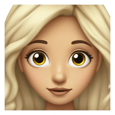 Girl with eyelash extensions  sticker