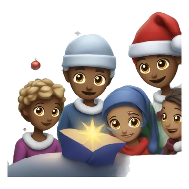 Christmas night  sticker