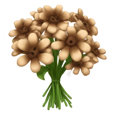 bouquet of pretty brown flowers sticker