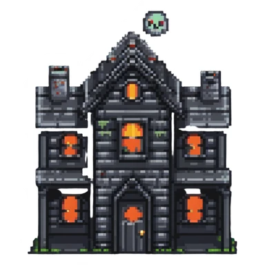 haunted house sticker