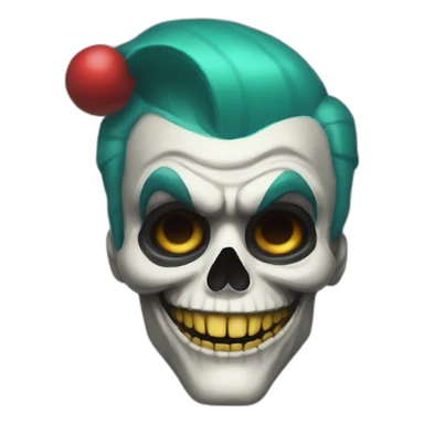 Skullclown sticker