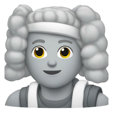 White and grey air forces sticker