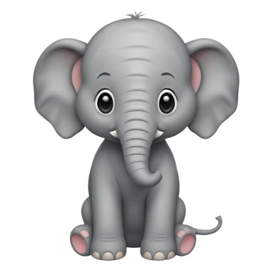 baby elephant sticker