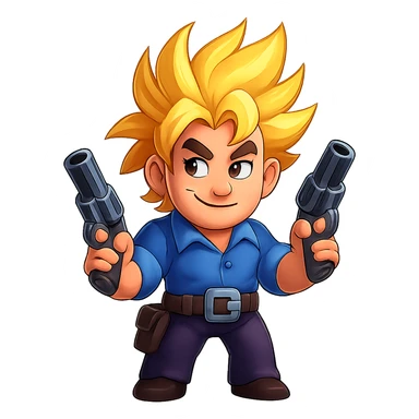 Keep everything exactly the same as the original. Give the character a mischievous expression. Maintain the original style and details. sticker