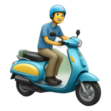 Un scooter au Vietnam  sticker