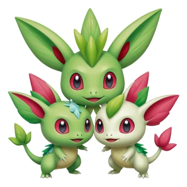 Ugly Fey Toony Axew-Celebi-Shaymin sticker