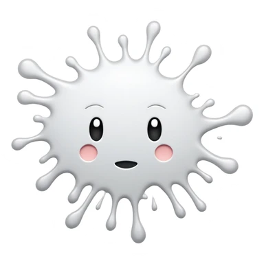 white splat sticker