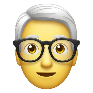 glasses over radio sticker