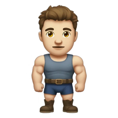 Strongman zdvih dřevěné klady sticker