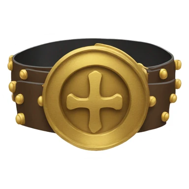 The gold belt sticker