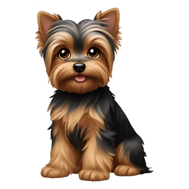 Yorkie puppy  sticker