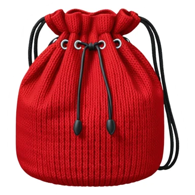 red Knitted Bag sticker