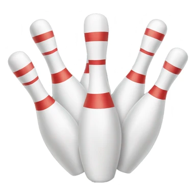 Ten bowling pins  sticker