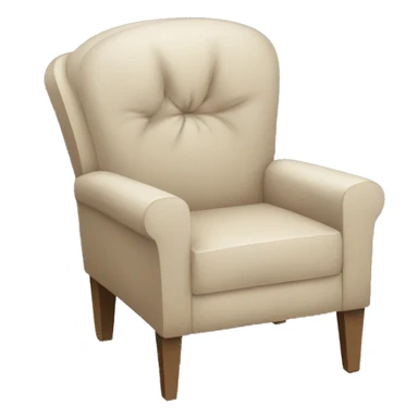 a personified chair that is crying sticker