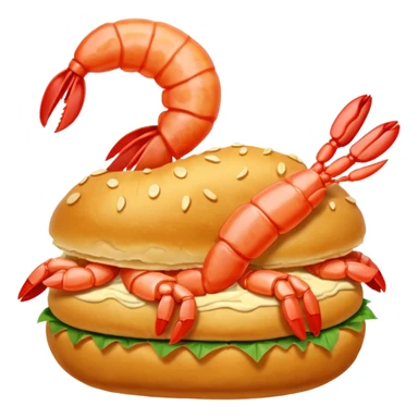 Un choux à la crevette (au lieu d’un choux à la crème) sticker