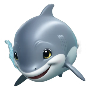 Dauphin dans l'eau sticker