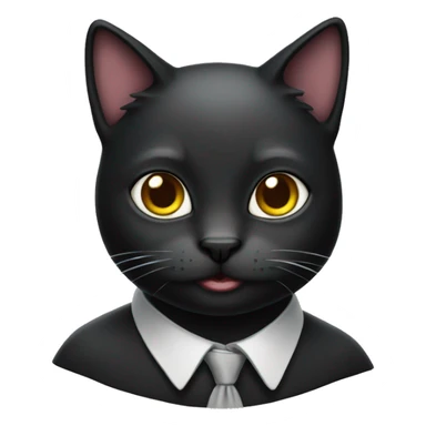 Blac cat sticker