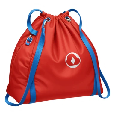 sac de sport rouge sans motif sticker