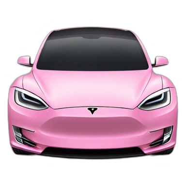 Pink Tesla sticker