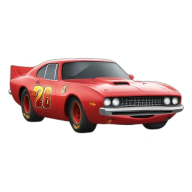 Flash mcqueen emoji realistic sticker