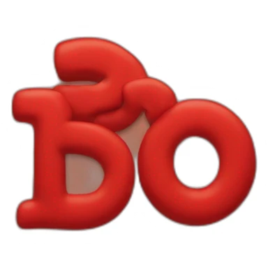 "dunzo" spelled out in big red letters sticker