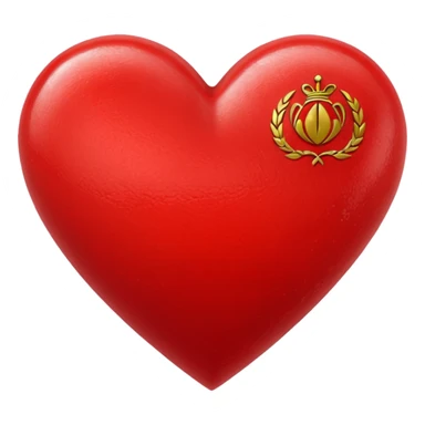 Rcb theme heart emoji sticker