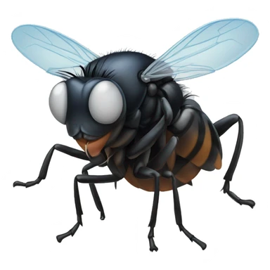 a fly rubbing its hands sticker