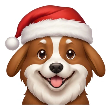 Perro feliz en navidad  sticker