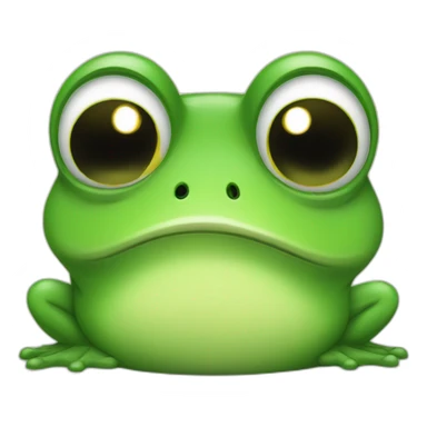 Sad frog sticker