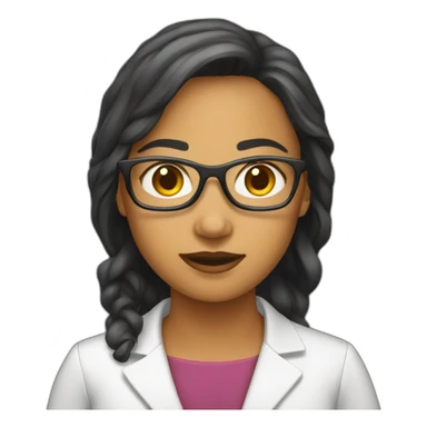 Female data scientist sticker