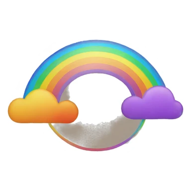 circle rainbow sticker