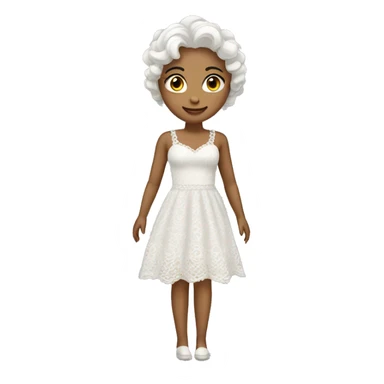lace white dress sticker