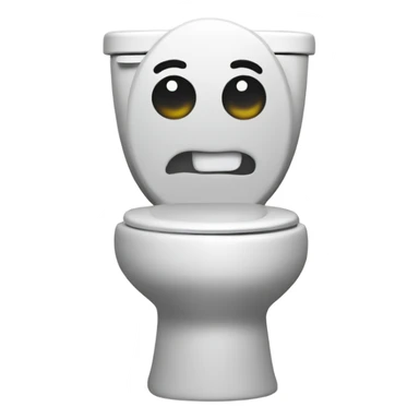 Dancing cartoon toilet sticker