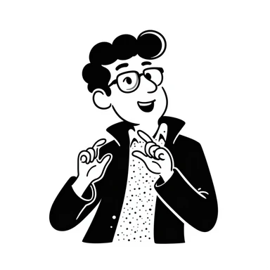 sketch of Slavoj Žižek sticker