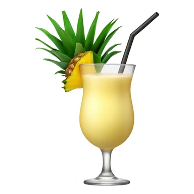 Piña colada cocktail glass  sticker