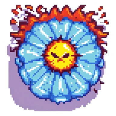 comic explosion with angry symbols like @#$!, retro pixel art style, no text sticker