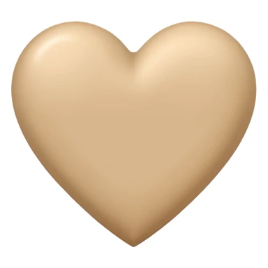 coração bege sticker