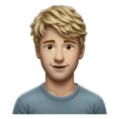 hyper realistic Drew Starkey acter boy outer banks sticker