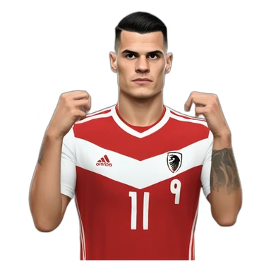 Granit xhaka make the albanian hand eagle sticker