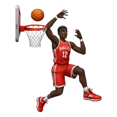Basketball dunk sticker
