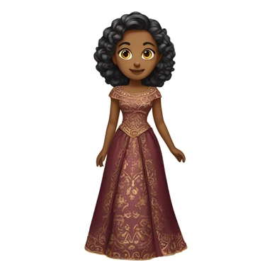 Ayla in ornate dress sticker