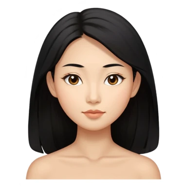 long black hair asian Oval or heart-shaped face

Almond, upturned eyes

Defined jawline, balanced cheekbones

Medium facial fat retention

Sleek, lifted expression sticker