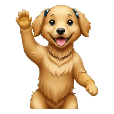 Dog play baseball sticker
