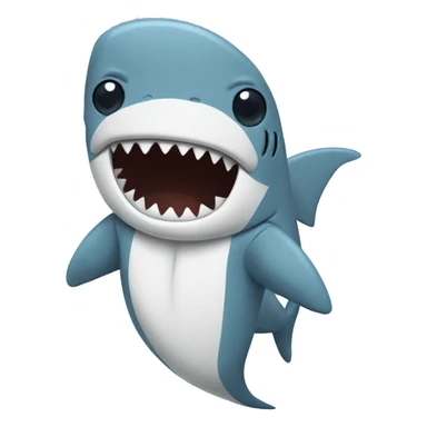 Shark in a onesie sticker