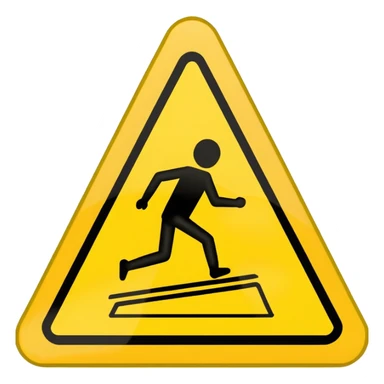 slippery surface sign sticker